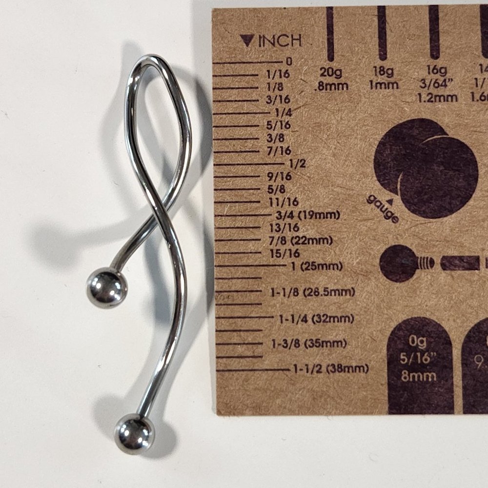 14 ga gauge industrial piercing helix bar